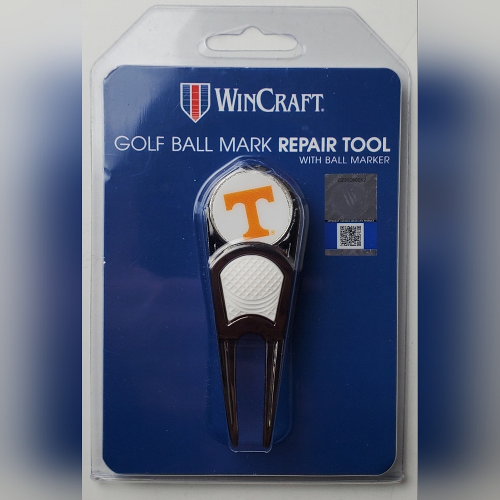 WinCraft NCAA Tennessee Volunteers Golf Ball Mark Repair Tool & Marker - NEW